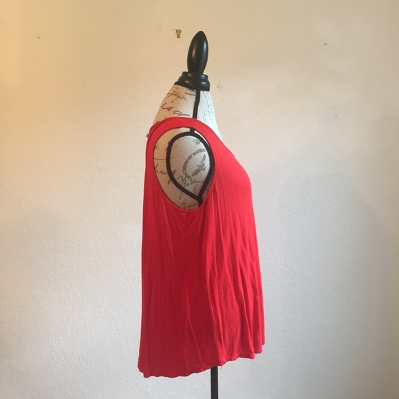 Apt. 9 XL cross cross tank top red blouse workout - Picture 3 of 5
